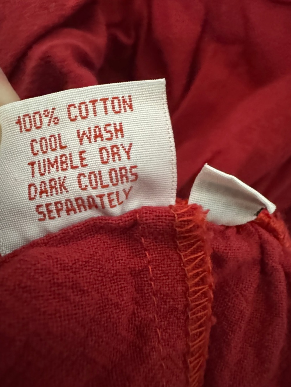 Red Elastic Waist Wide Leg Pants - Picture 6 of 6